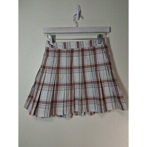 NWOT Aerie Pleated Skirt Plaid Schoolgirl Business Casual Y2K Retro Size Small